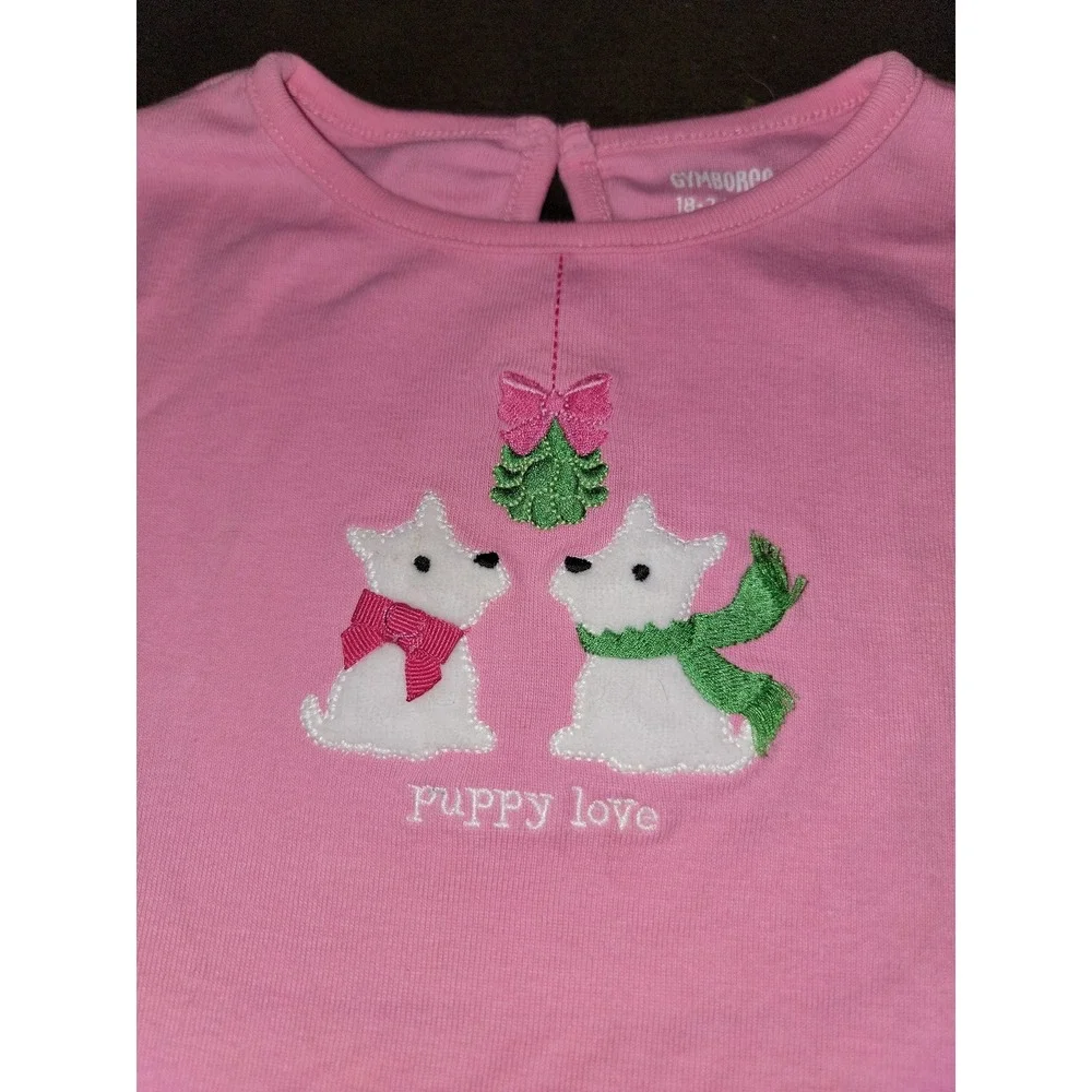 Gymboree cheery all the way puppy love dog top size 18‎ 24 months